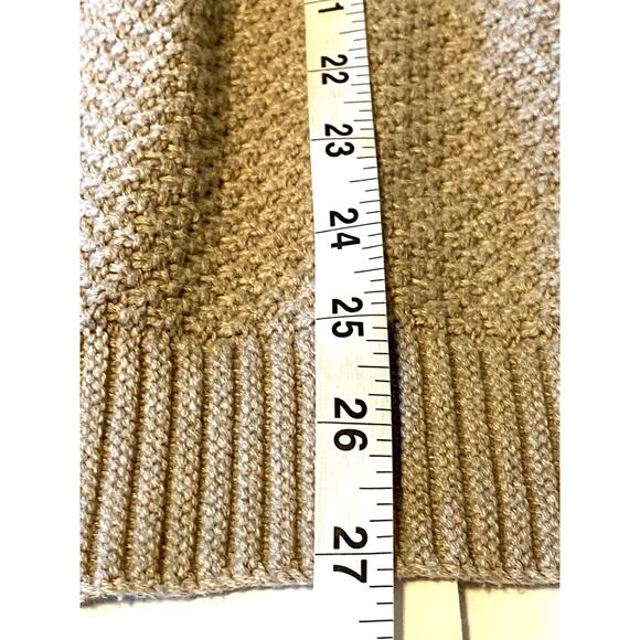 Matilda Jane Women's Mind's Eye Taupe Cable Knit Tasseled Cardigan Size Small - Picture 8 of 8